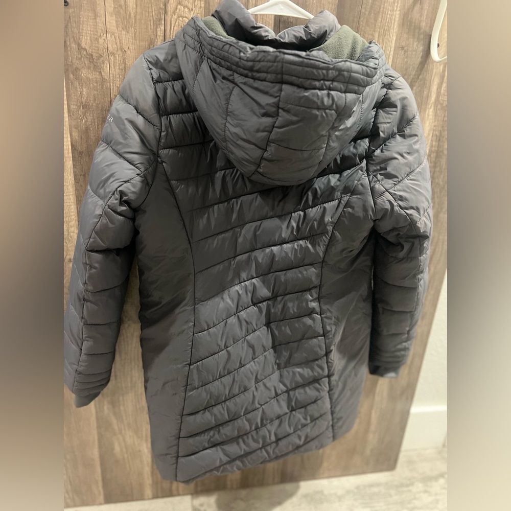 Spyder Girls/ Kids Gray Black Down Puffer Jacket size 12/14 L/XL EUC - Picture 8 of 8